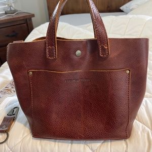 Portland Leather Mini crossbody tote